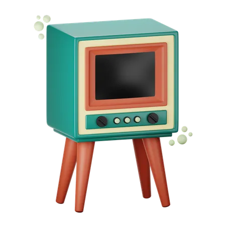 Télévision des années 1950  3D Icon