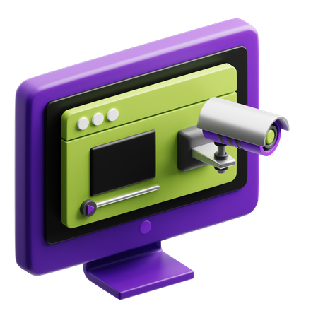 Telecamera di sicurezza  3D Icon