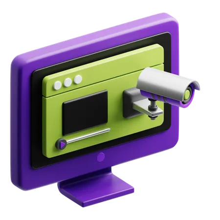 Telecamera di sicurezza  3D Icon