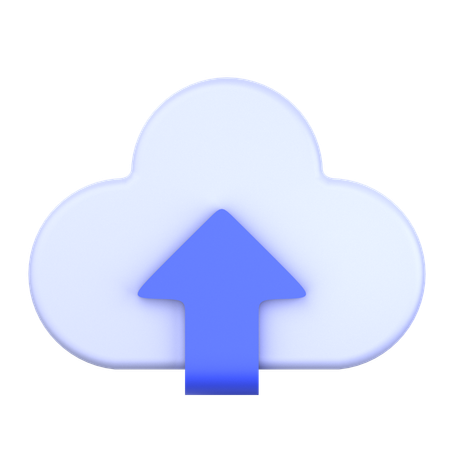 Téléchargement dans le cloud  3D Icon