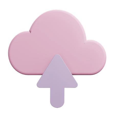 Téléchargement dans le cloud  3D Icon