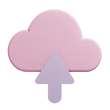 Téléchargement dans le cloud  3D Icon