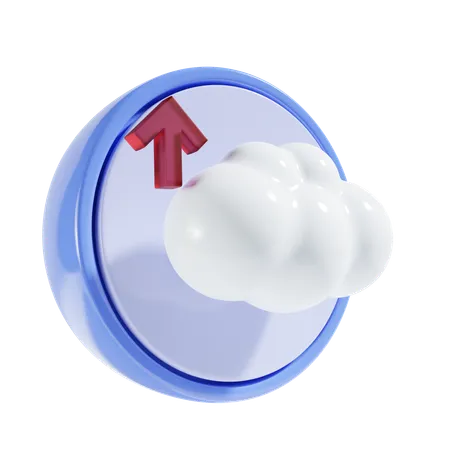 Téléchargement dans le cloud  3D Icon