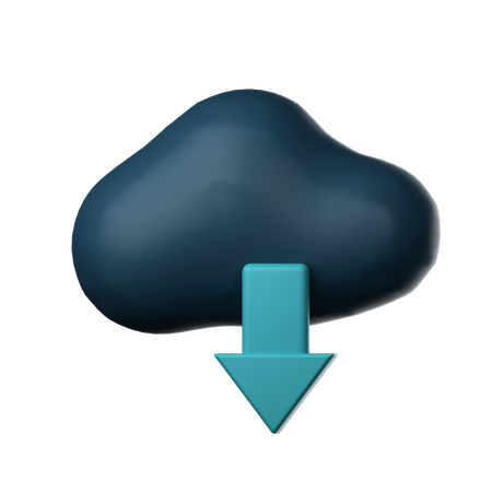 Téléchargement en nuage  3D Icon