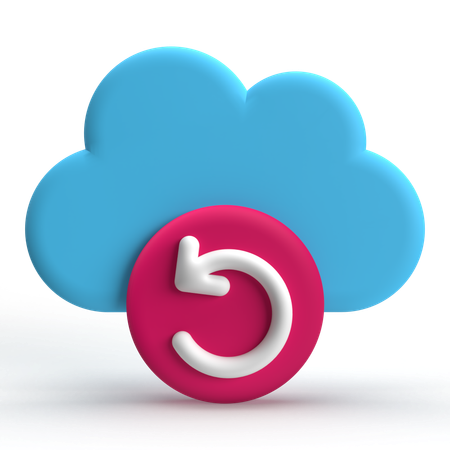 Téléchargement en nuage  3D Icon