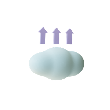 Téléchargement dans le cloud  3D Illustration