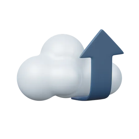 Téléchargement dans le cloud  3D Illustration