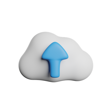 Téléchargement dans le cloud  3D Icon