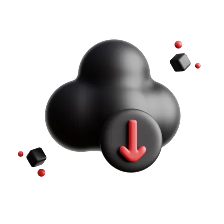 Téléchargement en nuage  3D Icon