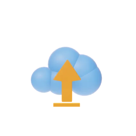 Téléchargement dans le cloud  3D Icon