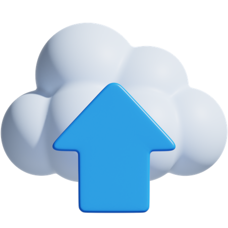 Téléchargement dans le cloud  3D Icon