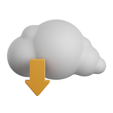 Téléchargement en nuage  3D Icon