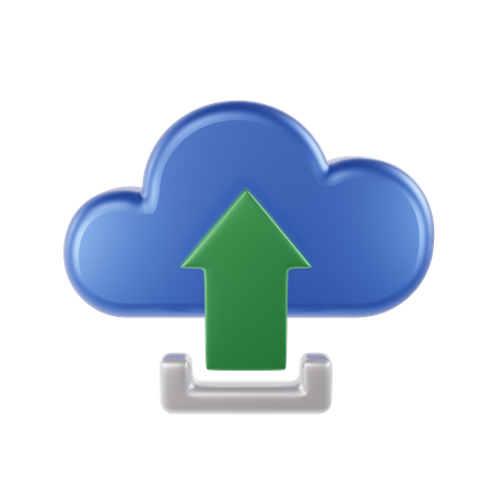 Téléchargement dans le cloud  3D Icon