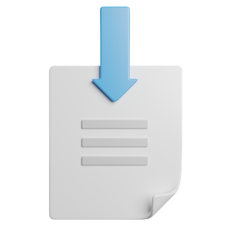Téléchargement de fichier  3D Icon