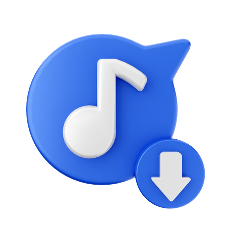 Téléchargement de musique  3D Icon