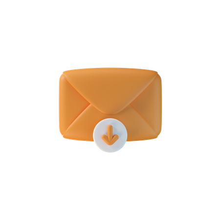 Télécharger le courrier  3D Icon