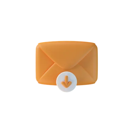 Télécharger le courrier  3D Icon