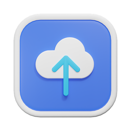 Téléchargement dans le cloud  3D Icon