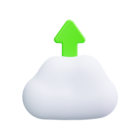 Téléchargement dans le cloud  3D Icon