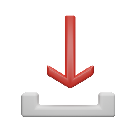 Signe de téléchargement  3D Icon