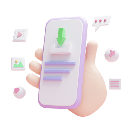 Téléchargement sur smartphone  3D Icon