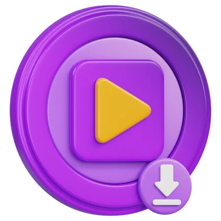 Téléchargement vidéo  3D Icon