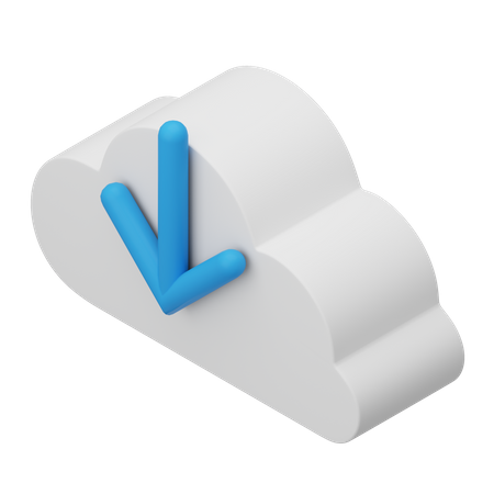 Télécharger depuis le cloud  3D Icon