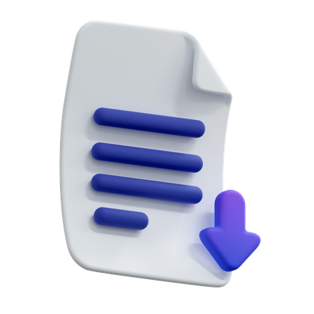 Télécharger un fichier  3D Icon