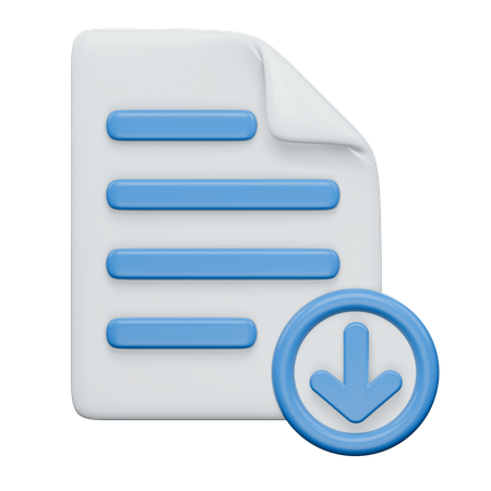 Télécharger un fichier  3D Icon