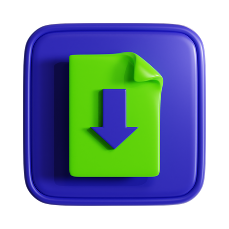 Télécharger un fichier  3D Icon
