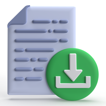 Télécharger un fichier  3D Icon
