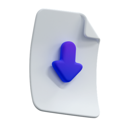 Télécharger un fichier  3D Icon