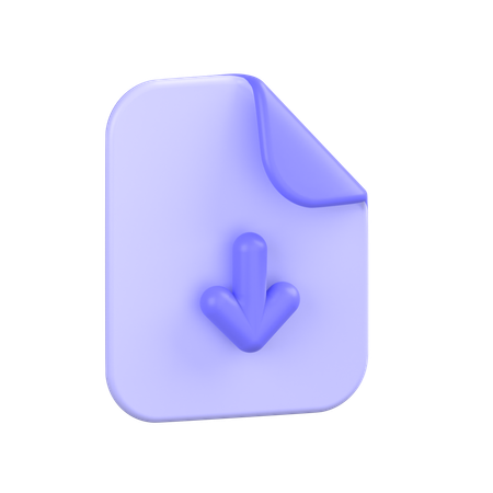 Télécharger un fichier  3D Icon