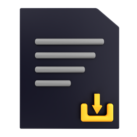 Télécharger un fichier  3D Icon
