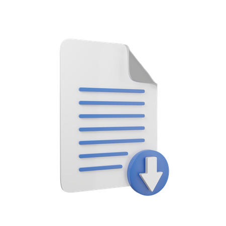 Télécharger un fichier  3D Icon