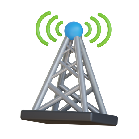 Telecommunication Tower  3D Icon