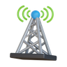 telecommunication 3d logo