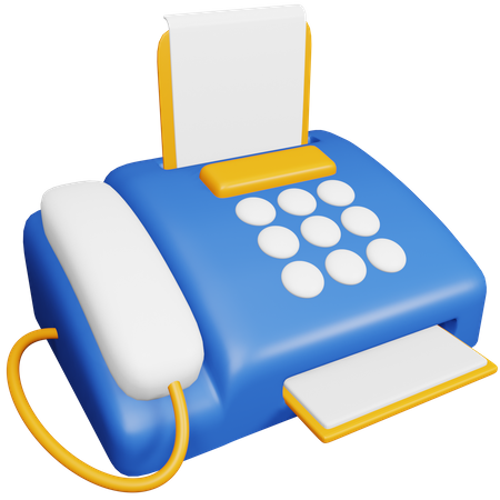 Télécopie  3D Icon