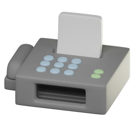 Télécopieur  3D Icon