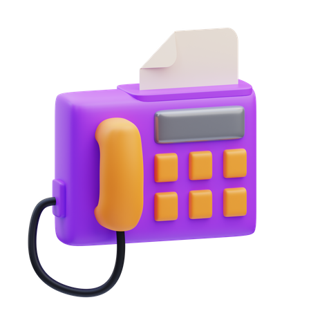 Télécopieur  3D Icon