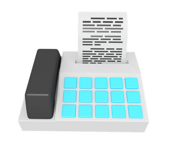 Télécopieur  3D Icon