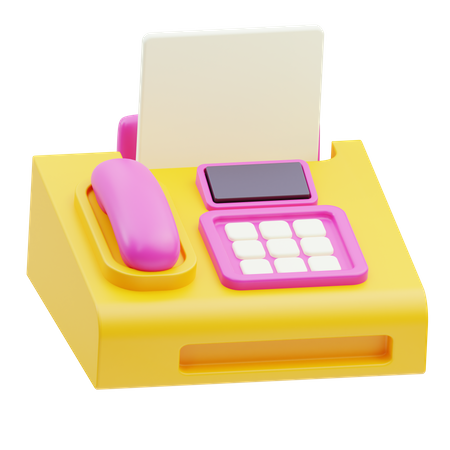 Télécopieur  3D Icon