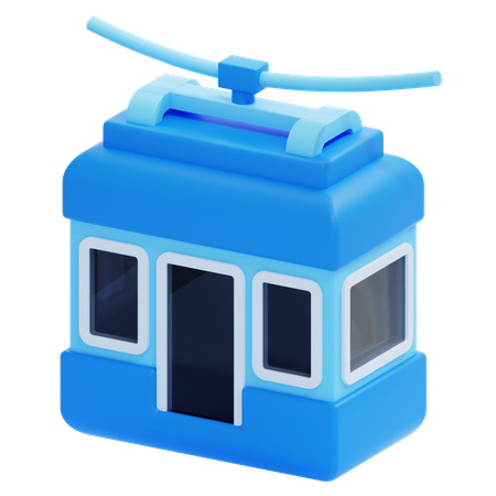 Teleférico  3D Icon