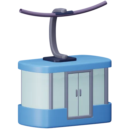 Teleférico  3D Icon