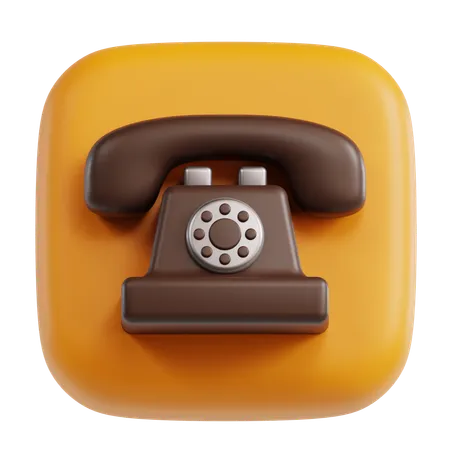 Telefon  3D Icon