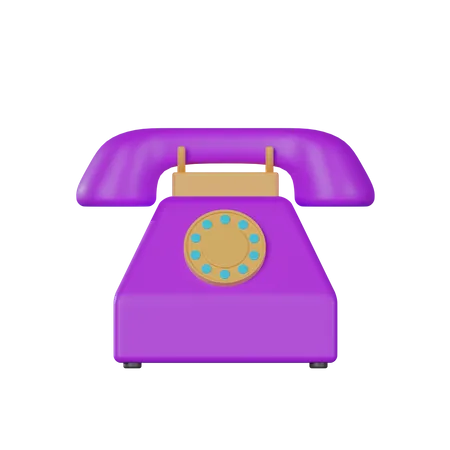 Telefon  3D Icon