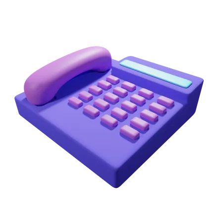 Telefon  3D Icon