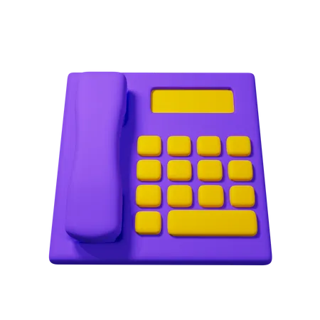 Telefon  3D Icon