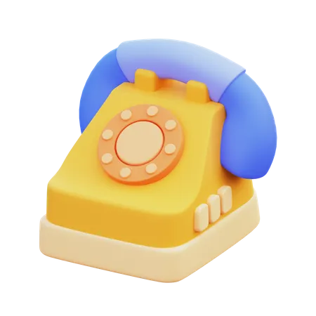 Telefon  3D Icon