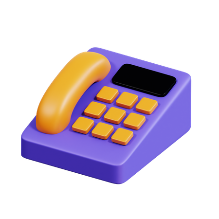 Telefon  3D Icon